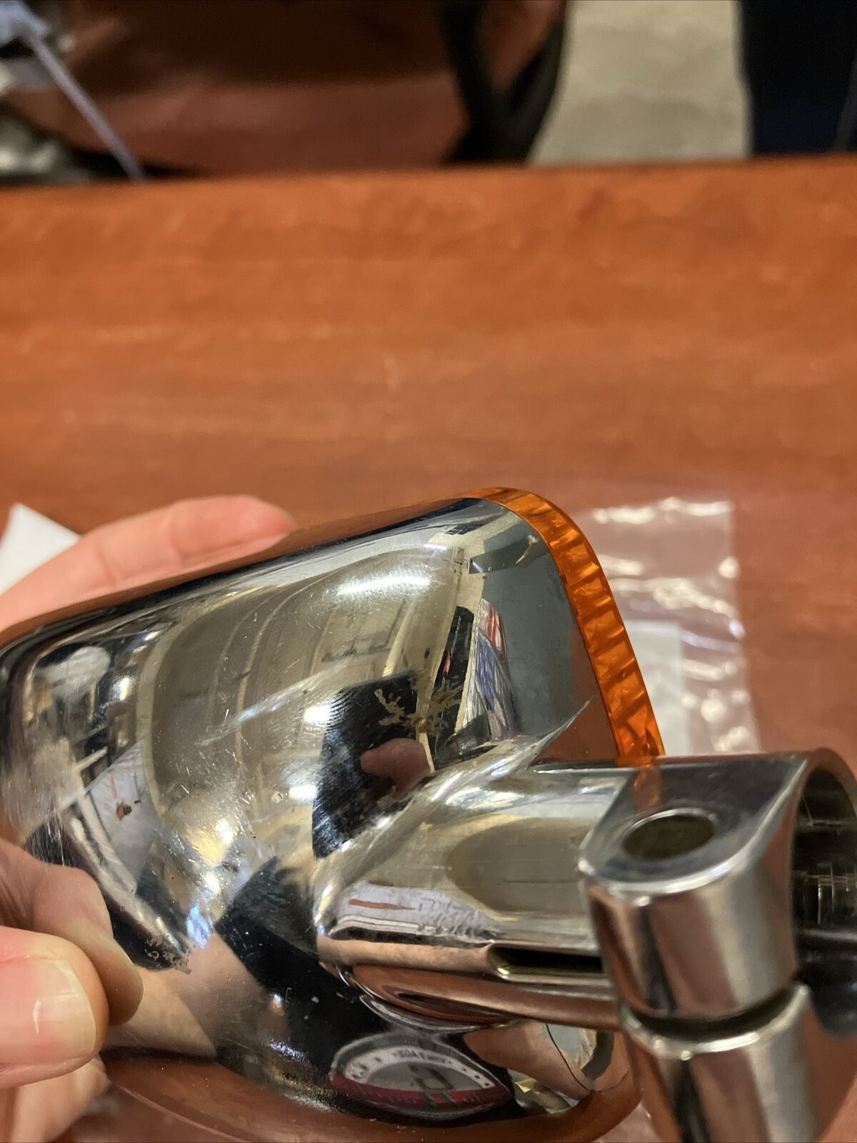 NOS Yamaha XS1100 REAR FLASHER LIGHT CHROME 2H7-83330-70-93 SUB 2H7-83330-7 Y165