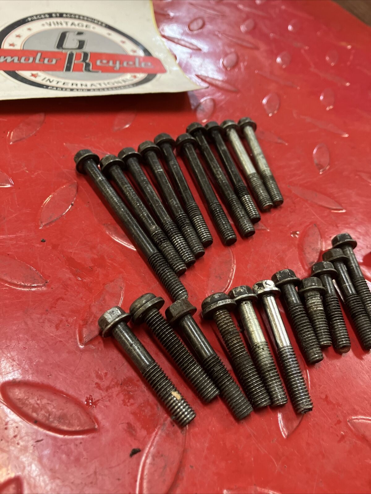 Honda CR80R 1990 engine motor crankcase cover bolt hardware 2