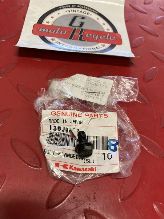 NOS KAWASAKI BOLT FLANGED 6X12 130J0612 K12