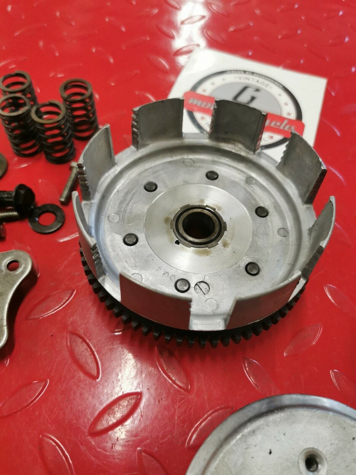 Honda CR80R 1993 complete clutch basket hub pressure plate 22100-GC4-600