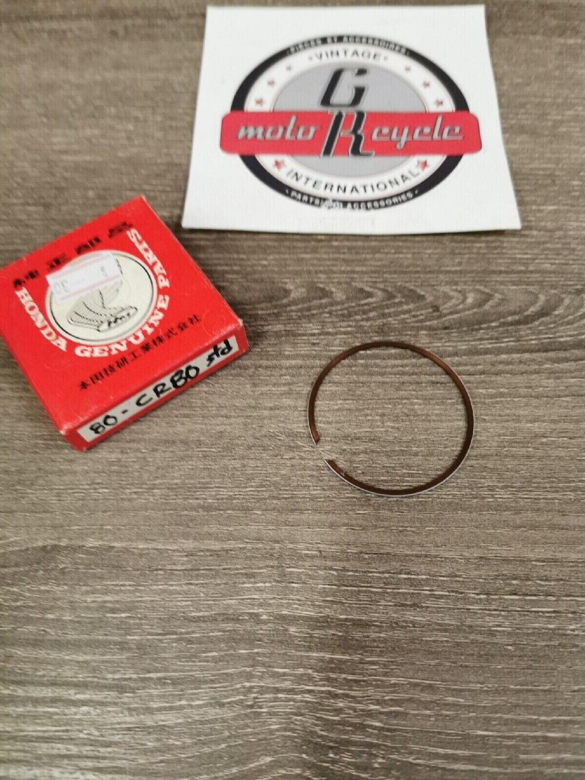 NOS HONDA CR80 1980  1981 PISTON RING STD 13121-169-671 H48