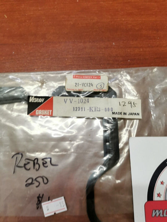NOS Honda 85-96 CA250 85-87 CMX250 CYLINDER HEAD COVER GASKET 12391-KR3-000 H37 