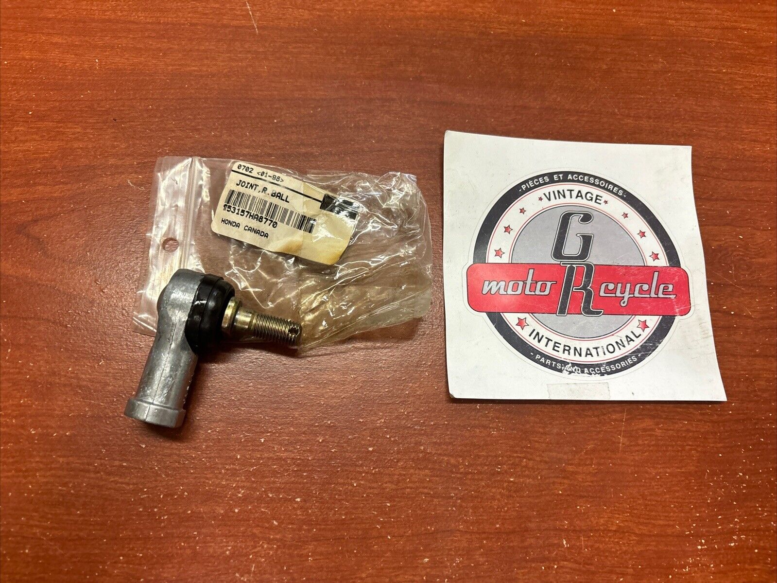 NOS Honda 1987 TRX250 JOINT BALL RIGHT HAND THREAD 53157-HA8-770 H145