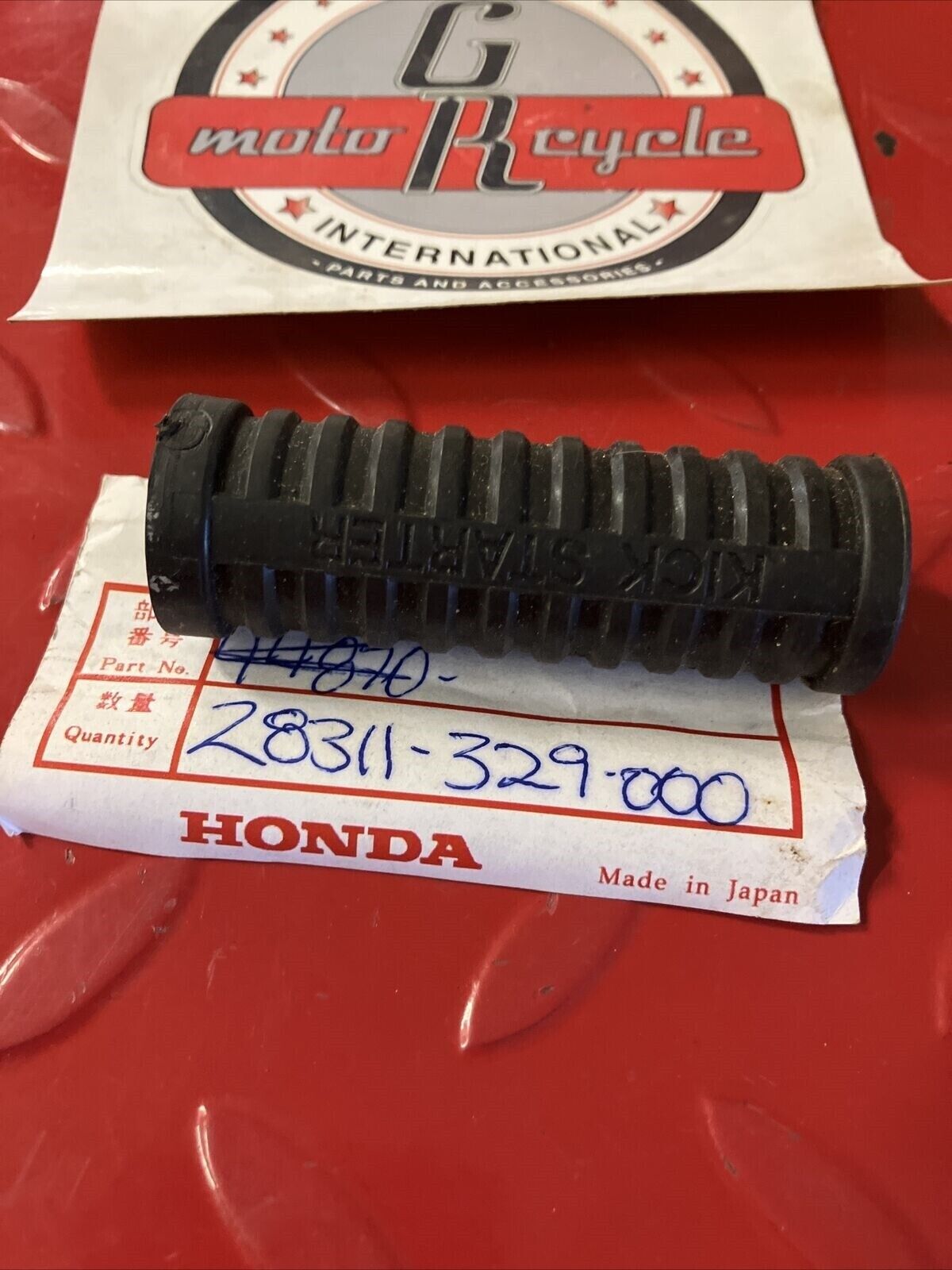 NOS HONDA CB750 CB350 CB450 CB550 XR80 XL KICK STARTER RUBBER 28311-329-000 H24