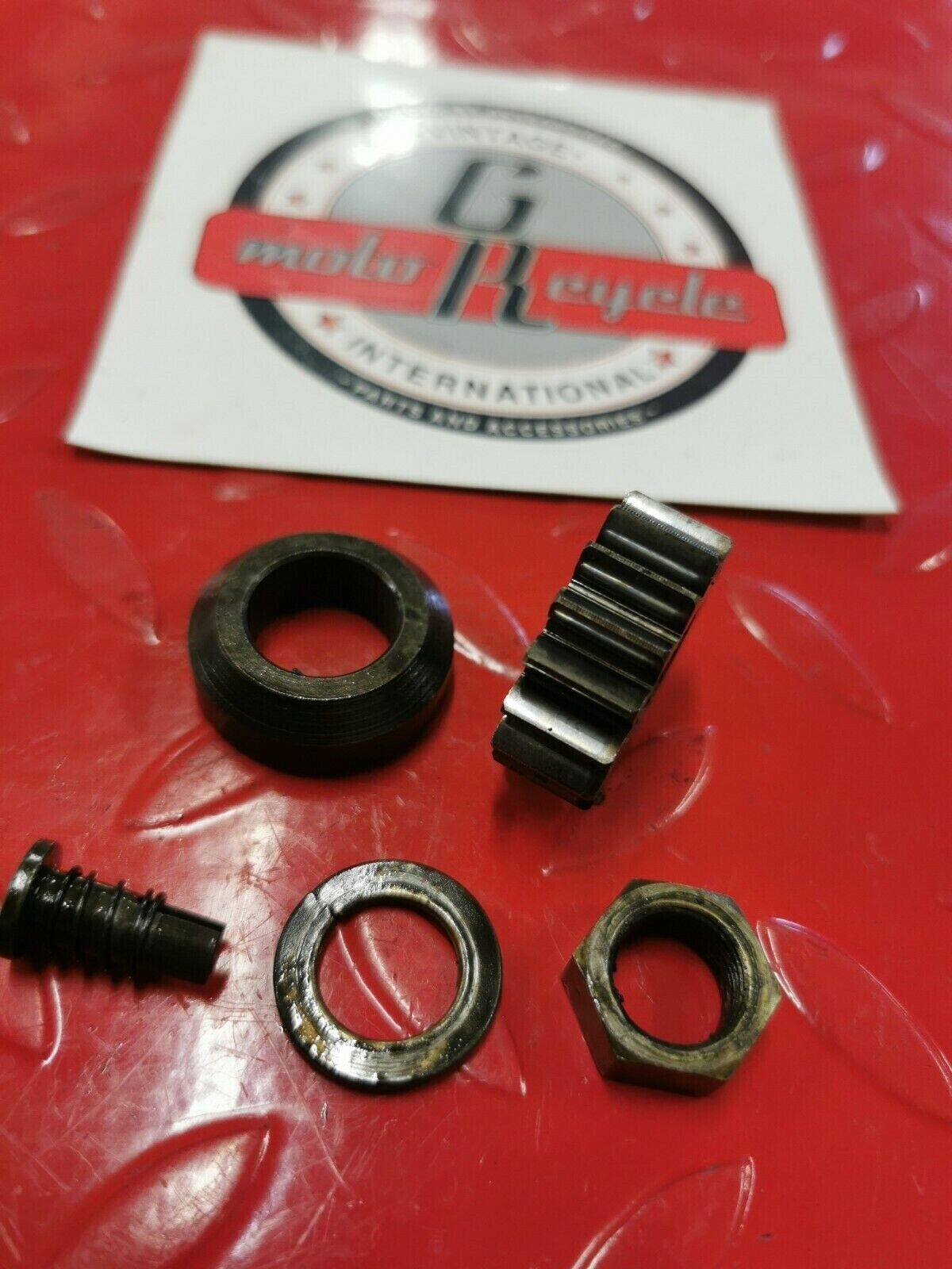 Honda XL100S 1982 primary drive gear nut washer