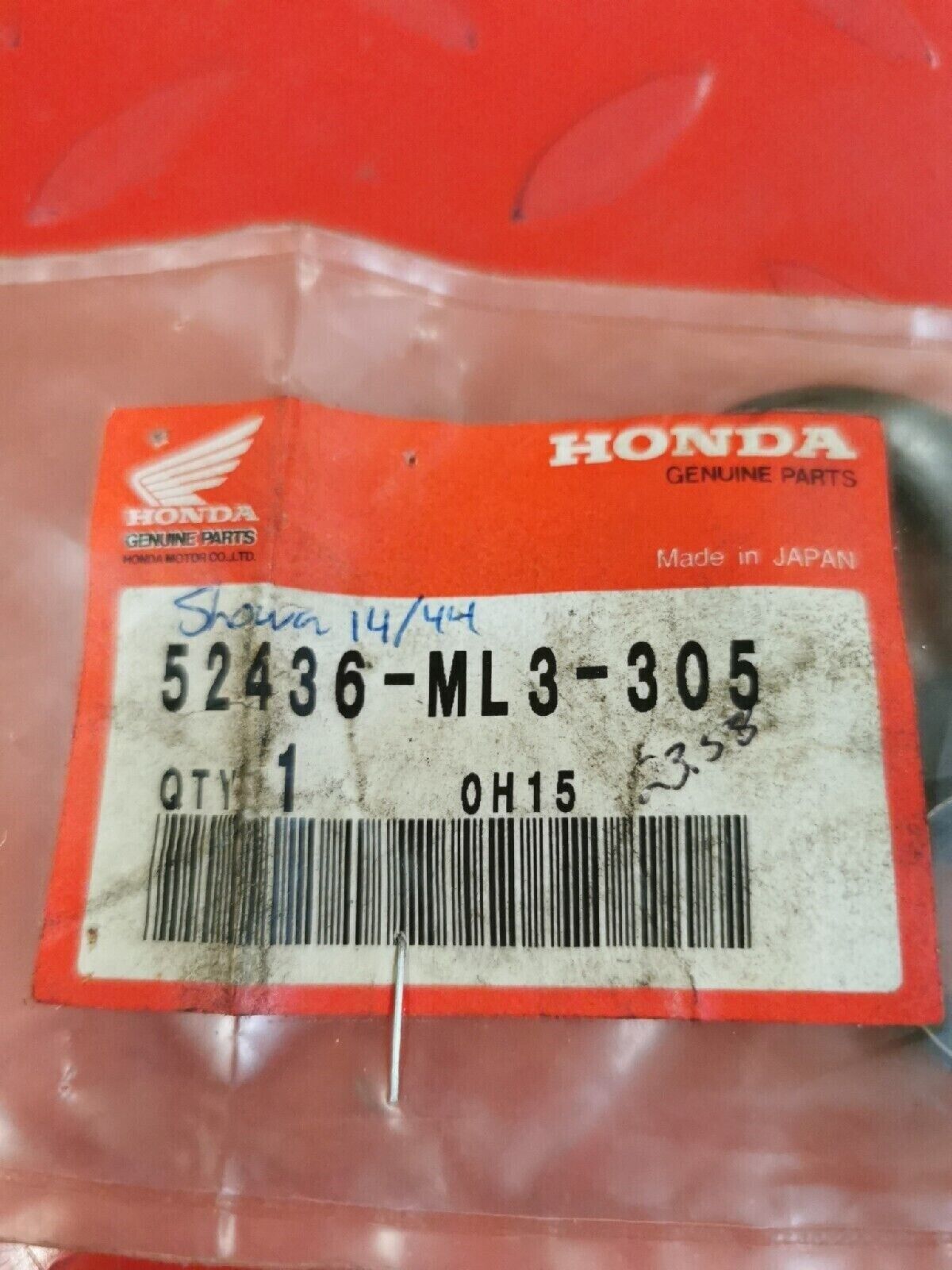 NOS HONDA CR250R CR500R 1988 - 1990  OIL SEAL SET INCOMPLETE  52436-ML3-305 H38