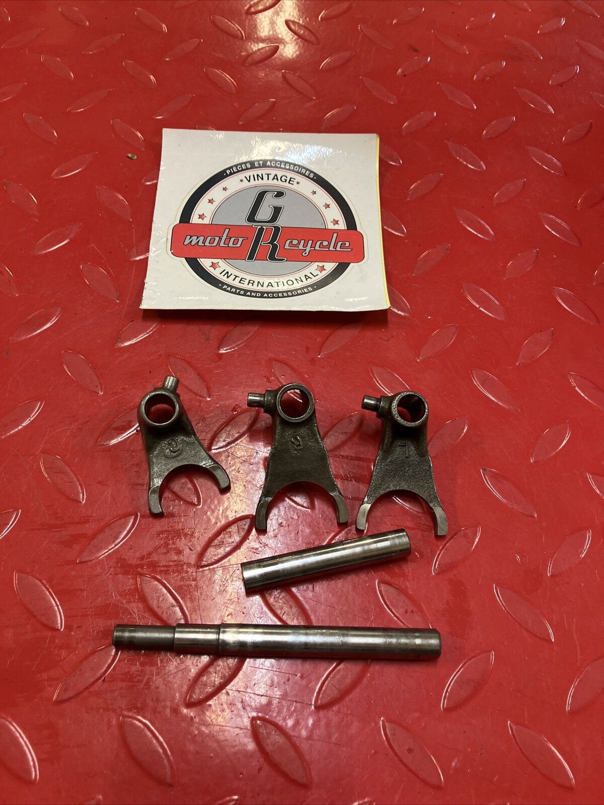 Honda CR80R 1990 transmission gearshift gear shift forks 2