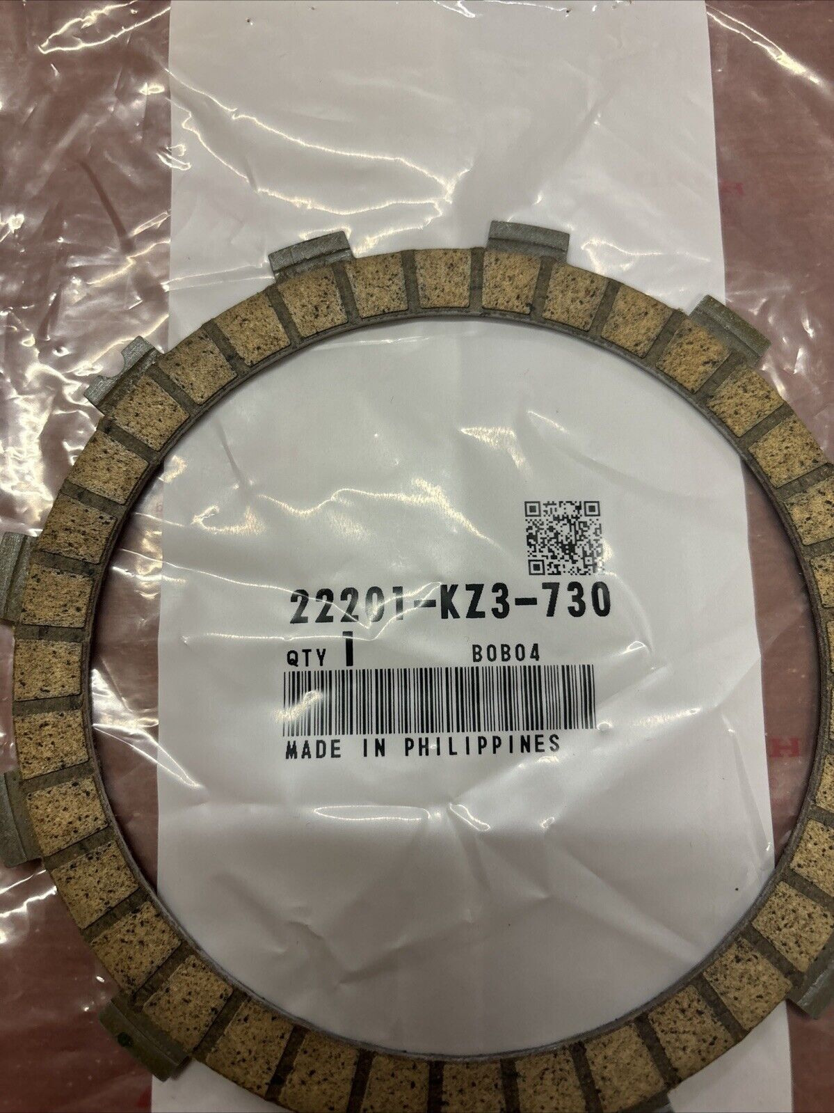 NOS Honda CR250R CR480R CR500R CLUTCH FRICTION DISK 22201-KZ3-730 H142