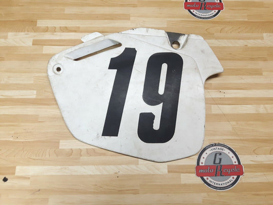Honda CR250R 1990 left side cover panel number plate 2