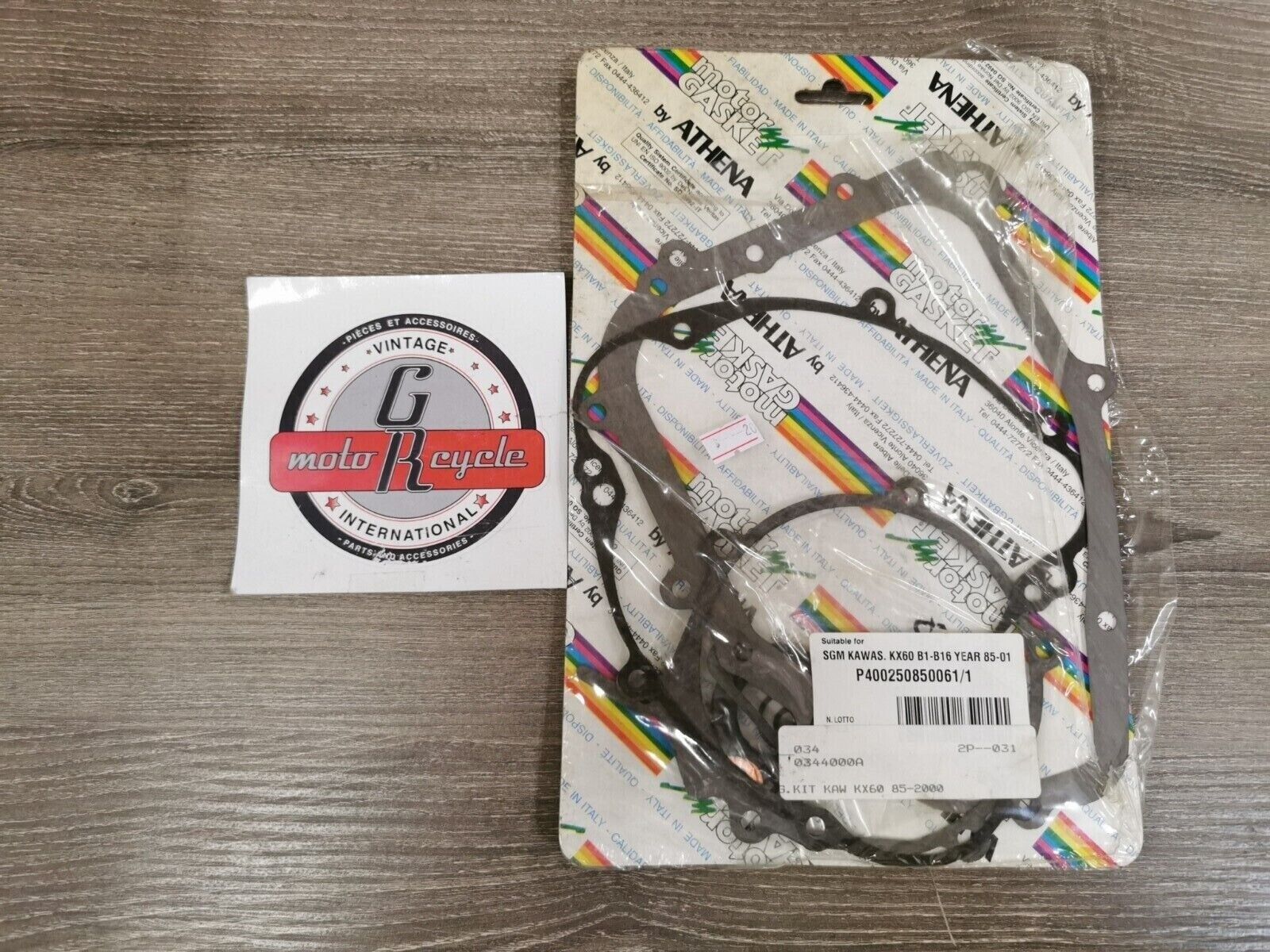NOS ATHENA KAWASAKI KX 1985 - 2001 INCOMPLETE Engine Gasket  P400250850061/1 J28