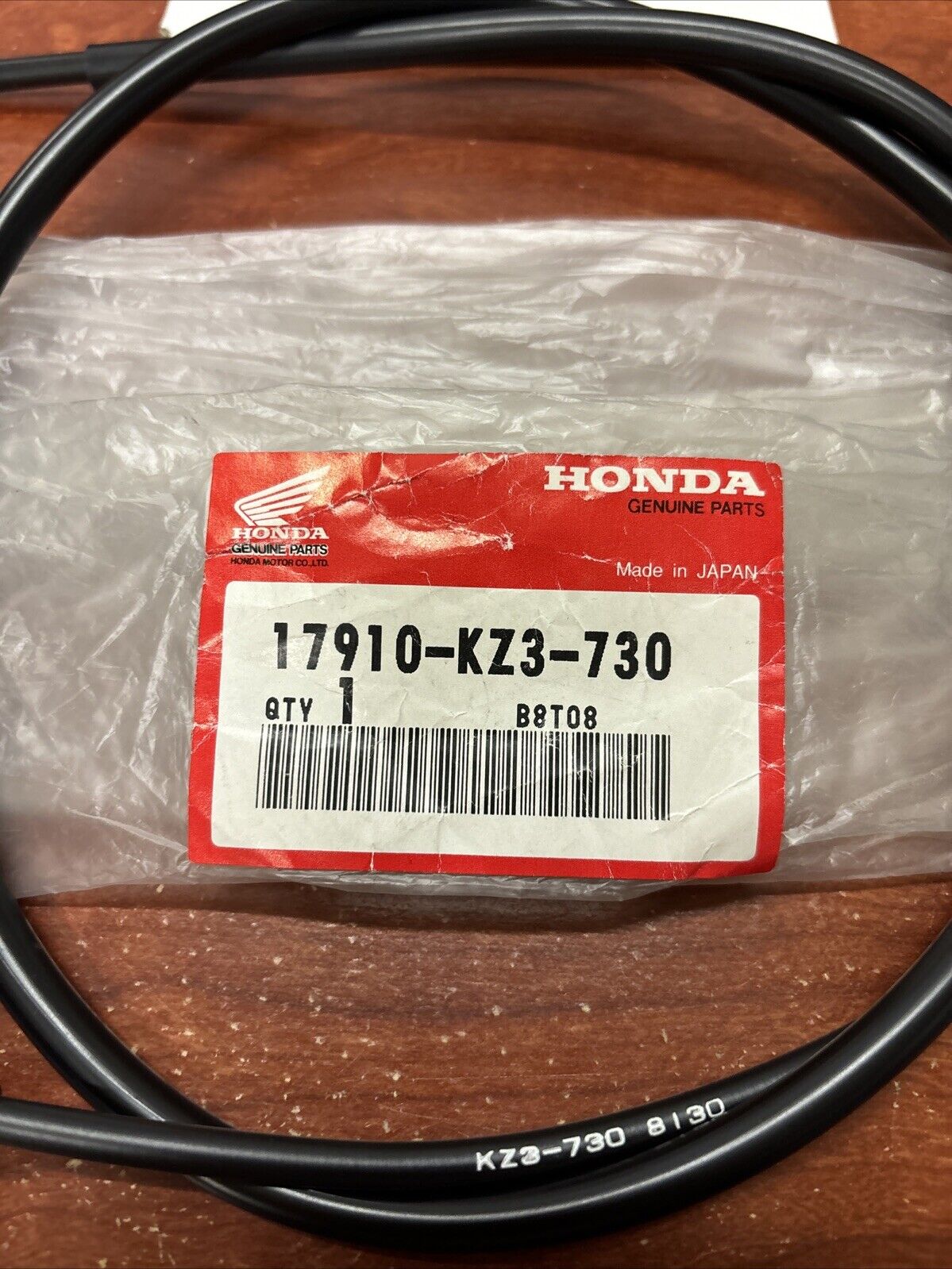 NOS Honda 1990 - 1992 CR250R CR500R THROTTLE CABLE 17910-KZ3-730 H173