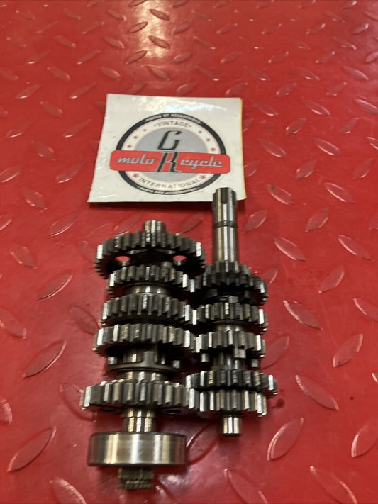 Honda CR80R 1990 transmission mainshaft countershaft main counter shaft gear 2