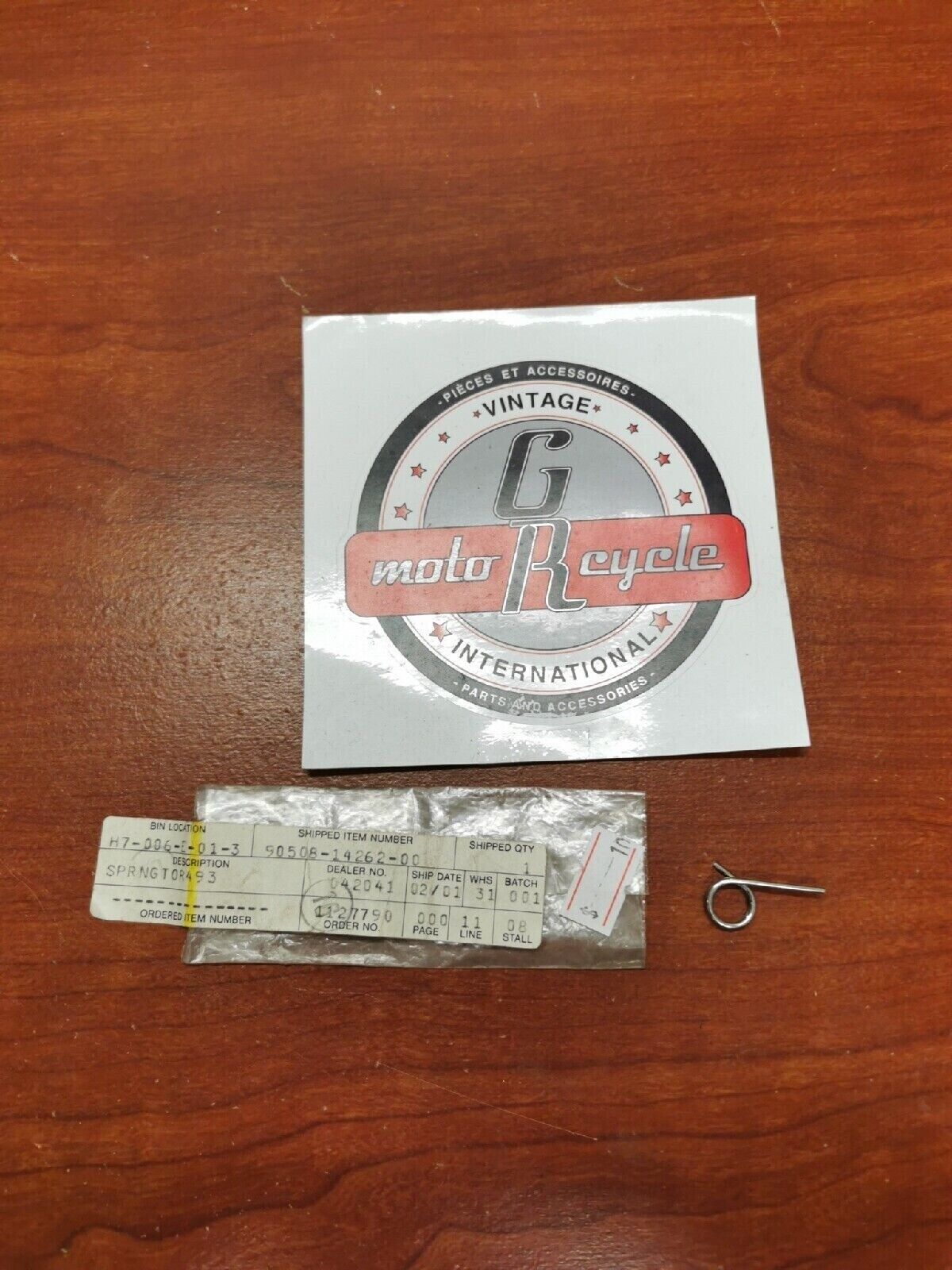 NOS Yamaha TY250 SHIFTER TORSION SPRING 90508-14262-00 Y70