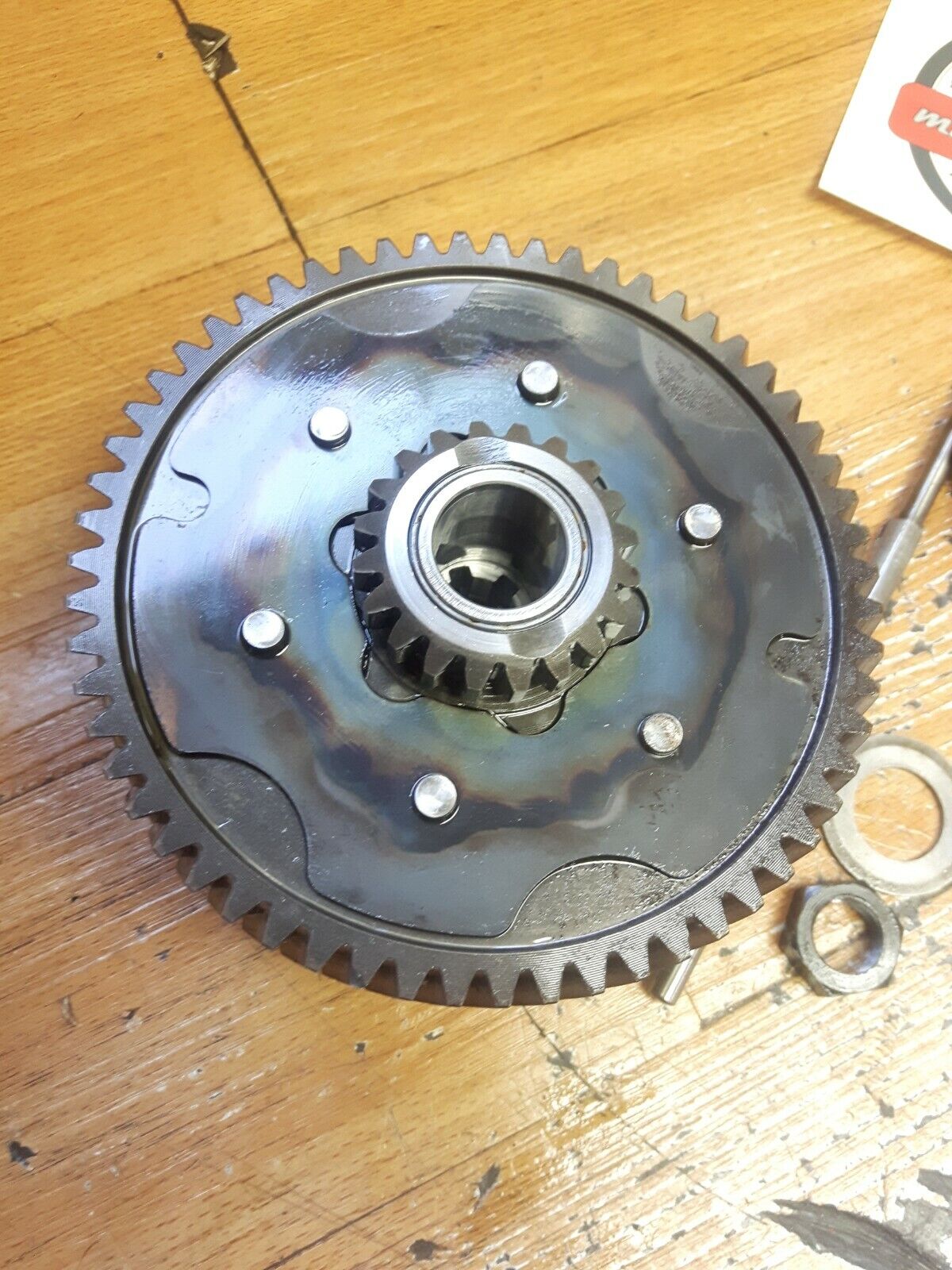 Kawasaki KLX125L 2003 complete clutch basket hub pressure plate 2004 2005 2006