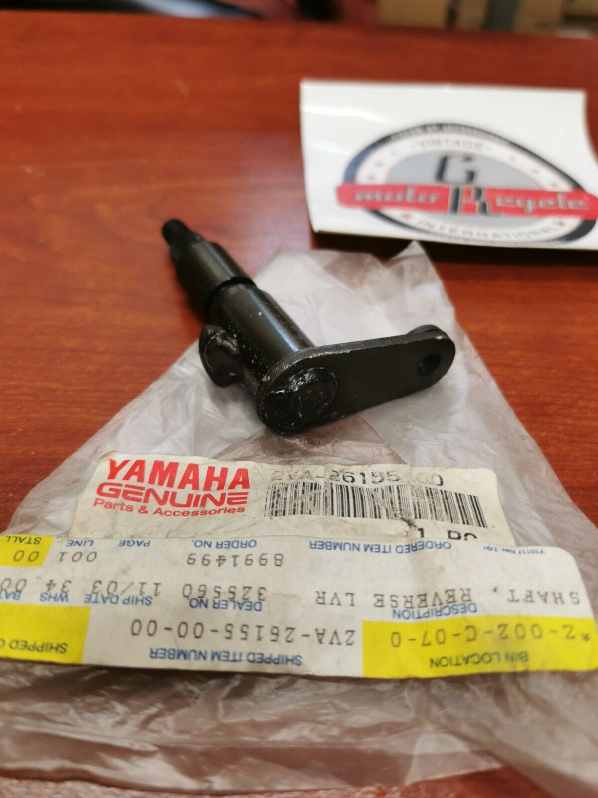 NOS Yamaha YFM350 REVERSE LEVER SHAFT 2VA-26155-00-00 Y87