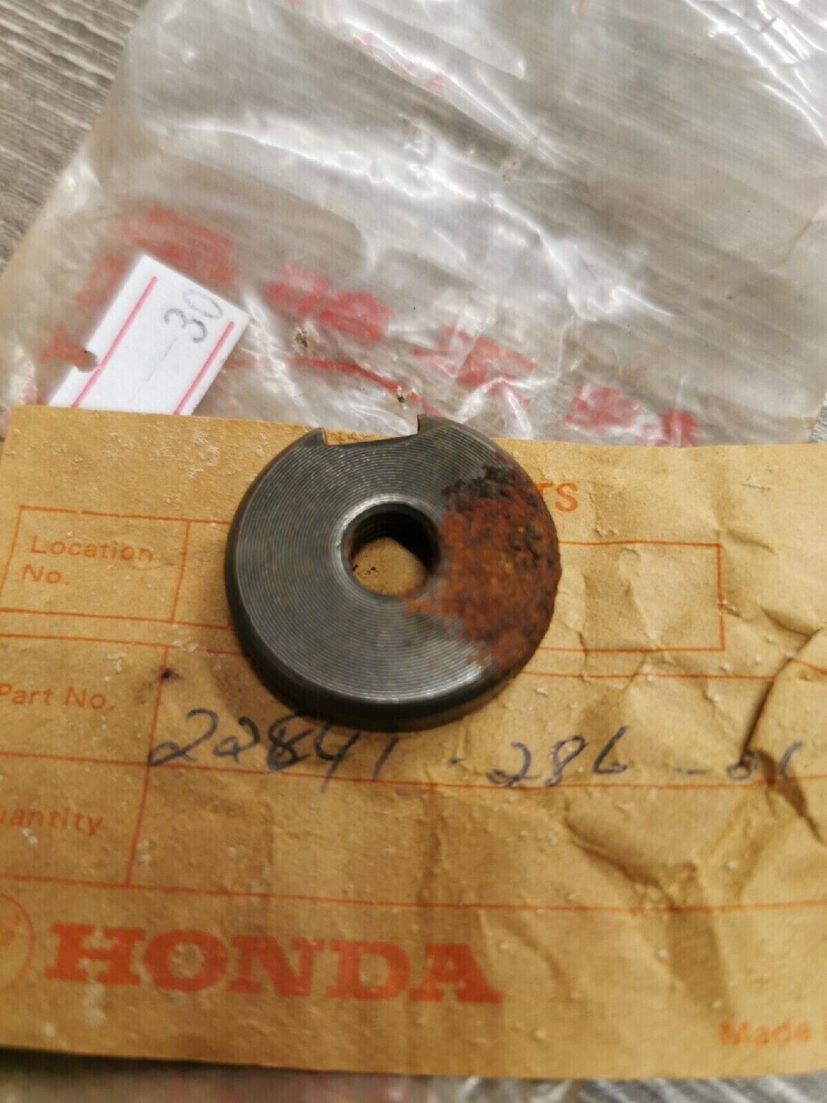 NOS HONDA  CAM  CLUTCH ADJ 22841-286-010  H17