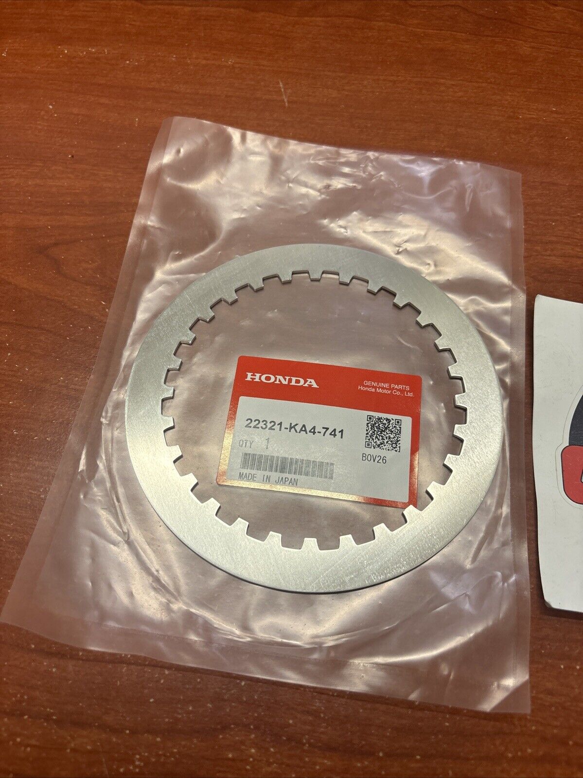 NOS Honda 1984 - 2007 CR250R 84 - 2001 CR500R CLUTCH PLATE B 22321-KA4-741 H142
