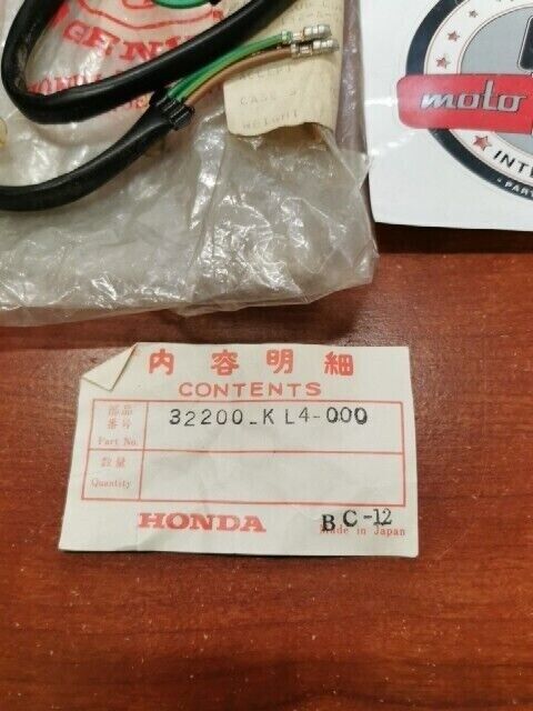 NOS Honda 1984 - 1987 XL250R TAILLIGHT SUB CABLE 32200-KL4-000 H107