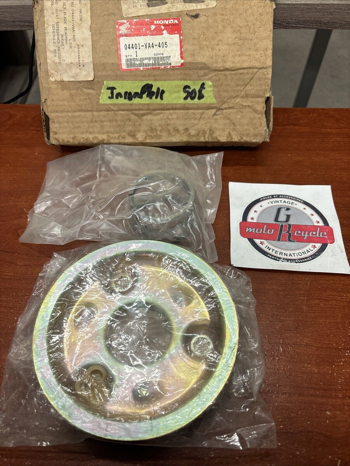 NOS Honda HR194 BRAKE DISK KIT INCOMPLETE 04401-VA4-405 SUB H174