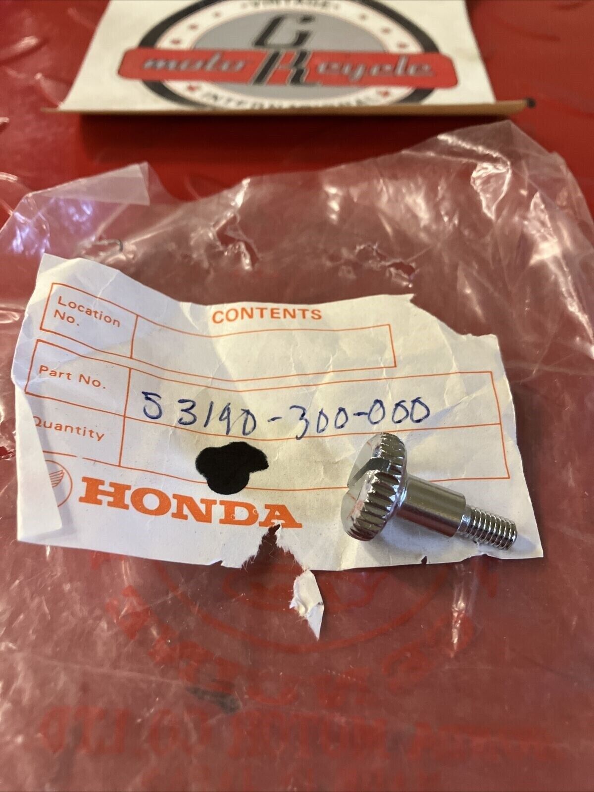 NOS HONDA CB750 CB350 CB500 CB550 BOLT THROTTLE GRIP ADJUSTING 53190-300-000 H24