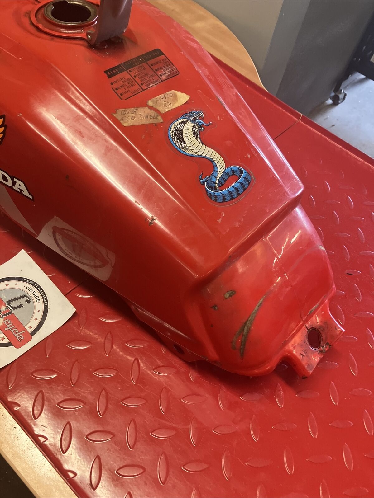 Honda FT500 1982 ascot 500 Fuel tank gas petrol reservoir