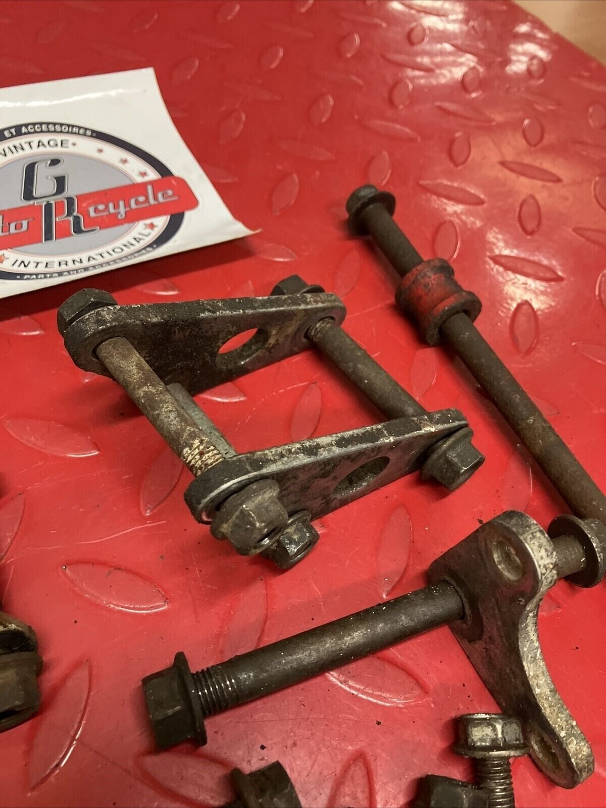Honda XL600R 1986 Engine motor bolt plate hanger bracket hardware 1983 1985 1987