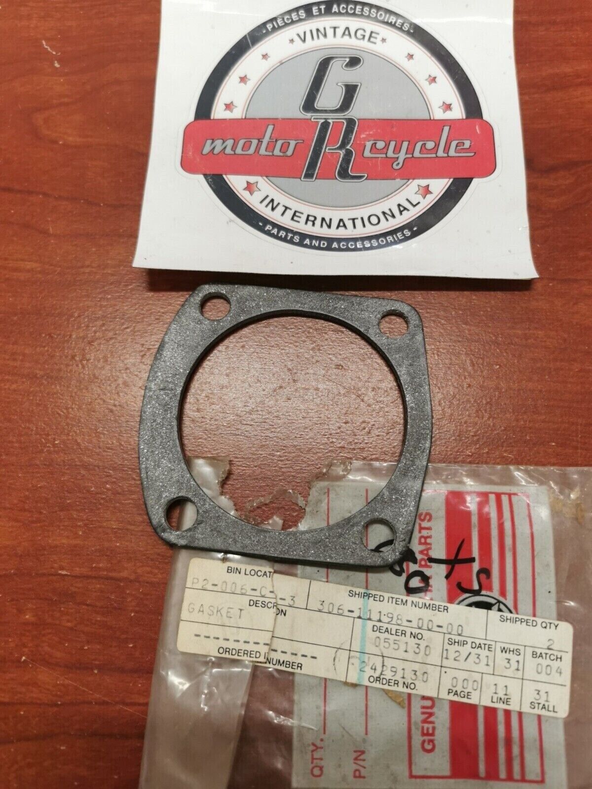 NOS Yamaha XS1 XS2 TX650 XS650 GASKET 306-11198-00-00 SUB. 306-11198-10-00 Y95