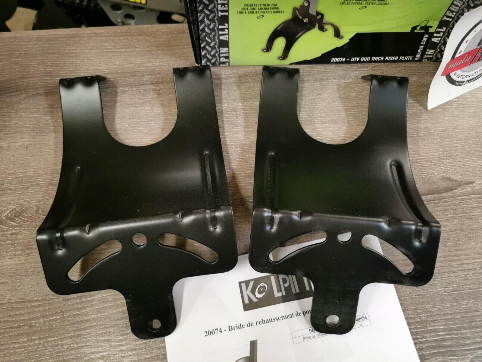 NOS KOLPIN YAMAHA RHINO 2004 - 2007 POLARIS UTV Gun Rack Adaptor Mount 20074 J38