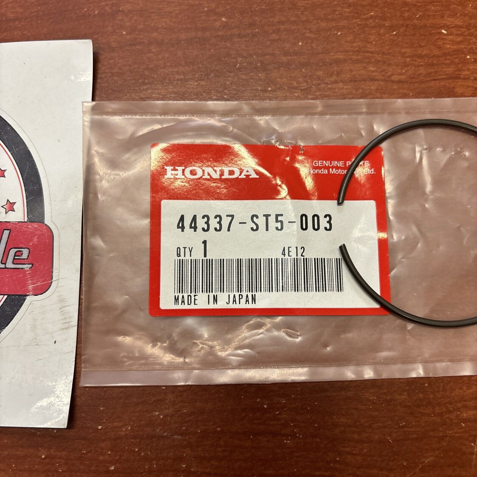 NOS Honda TRX650F TRX680F TRX700XX SNAP RING 44337-ST5-003 H162