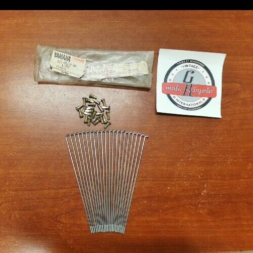 NOS Yamaha MJ5OJ FRONT SPOKE KIT INCOMPLETE 4J2-25104-00-00 Y140