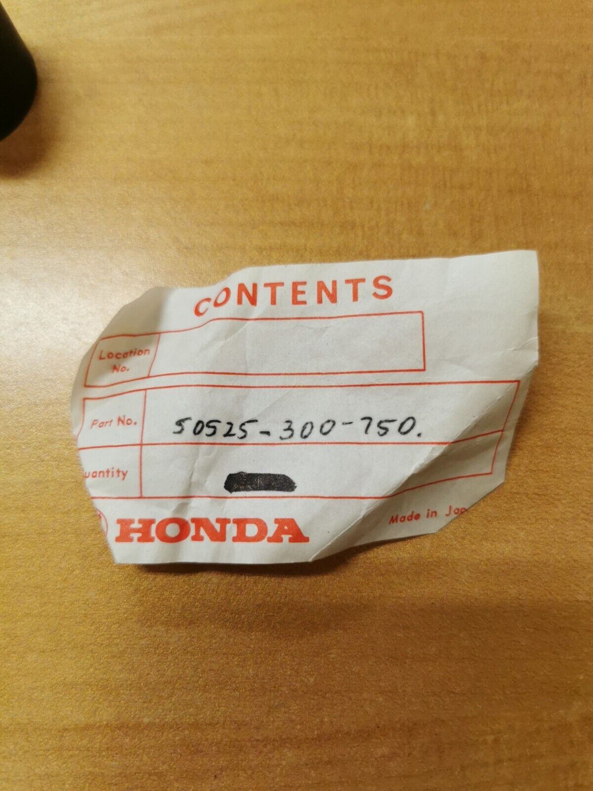 NOS HONDA CB750PA POLICE RUBBER MAIN STAND STOPPER 50525-300-750 H20