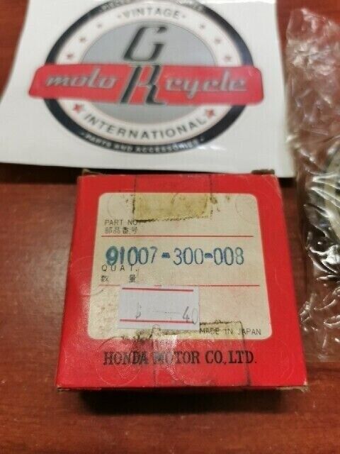 NOS Honda CA200 CB750K SL100 BALL BEARING 91007-300-008 SUB. 91001-071-003 H71