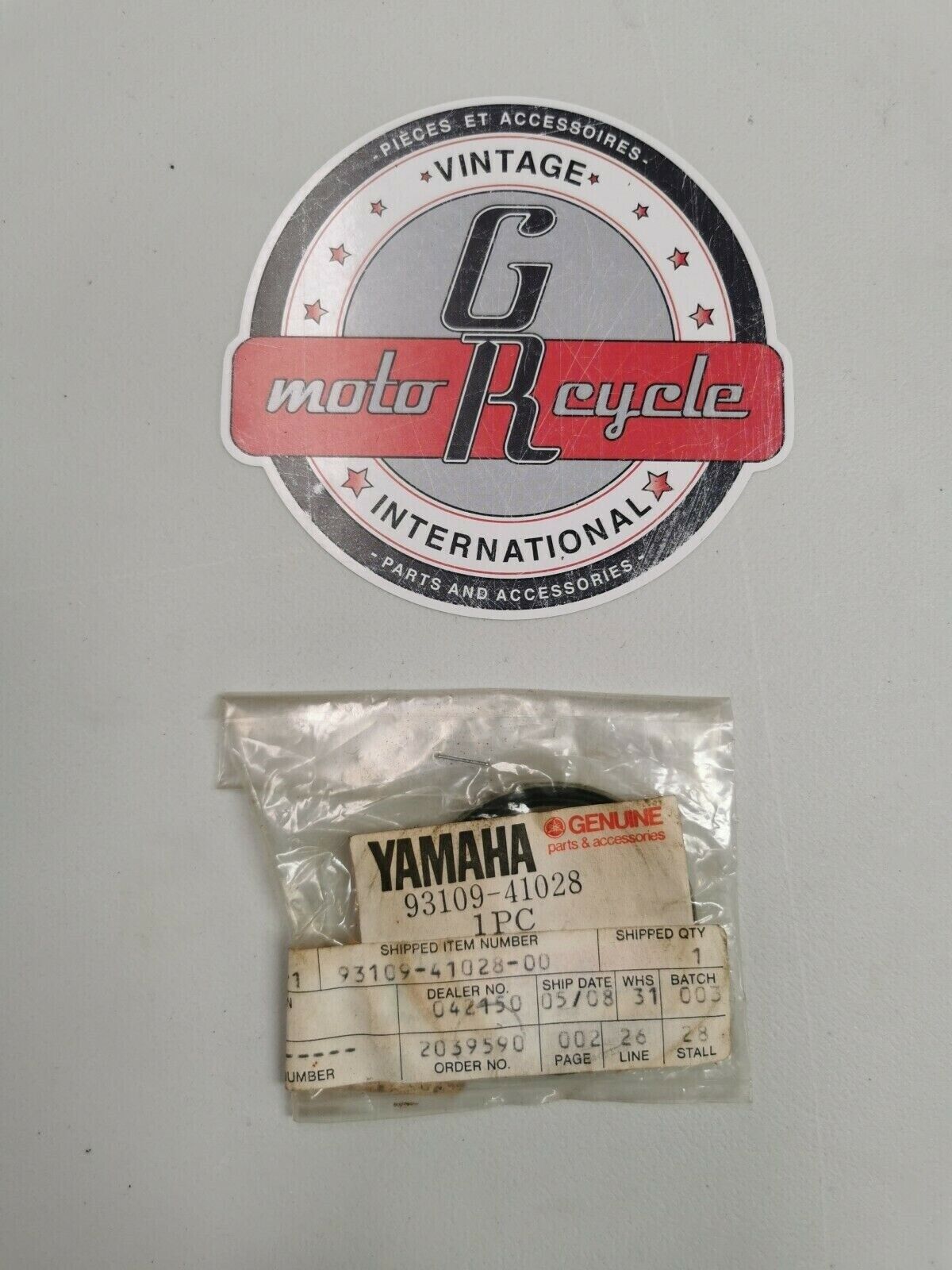 NOS Yamaha CV80 CV50 OIL SEAL, SDO-TYPE 93109-41028-00 Y4