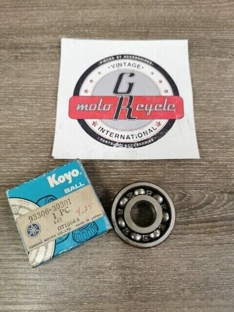 NOS YAMAHA TZ125 JT1 JT2 YFM45FXXL TFM4FGXR JT2MX BEARING 93306-30301-00 Y152