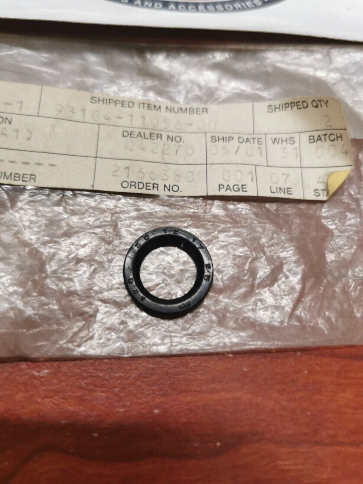 NOS YAMAHA TTR50 IT200 OIL SEAL SO-TYPE 93104-11056-00 SUB. 93104-12003-00 Y72