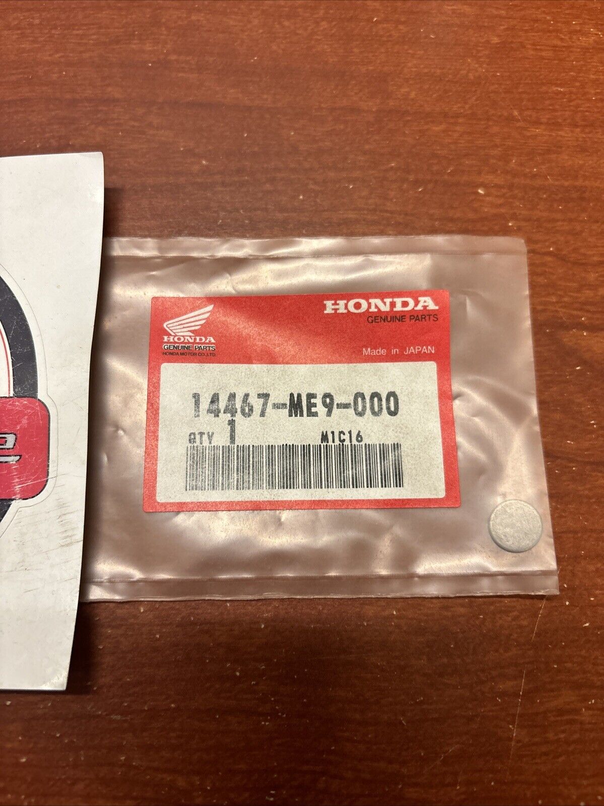 NOS Honda PC800 VT1100C VT750C TAPPET ADJUSTING SHIM 1.0MM 14467-ME9-000 H171