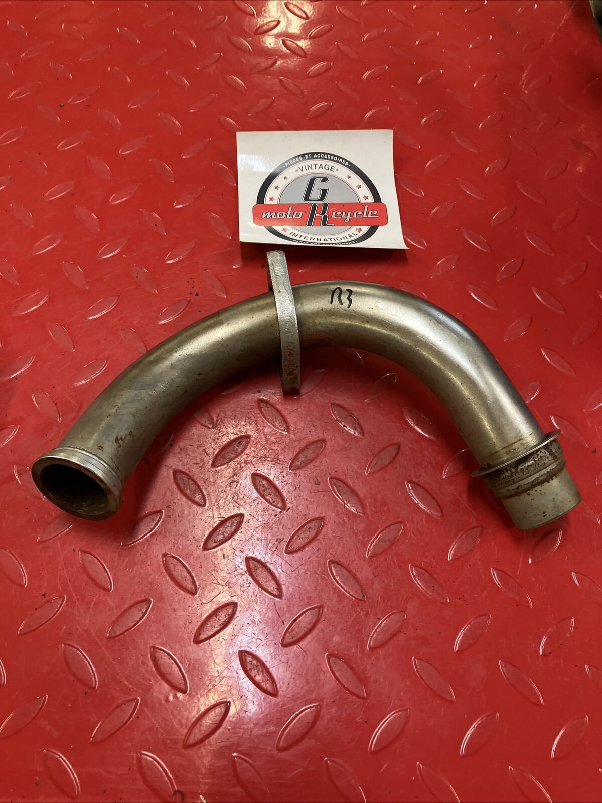 Yamaha RD400 1977 right exhaust pipe header 1976 1978 3