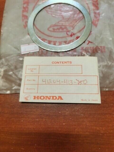 NOS Honda CB250 CB400 CM400 XL250S XL500S XR250 WASHER (80X65) 41204-413-780 H84