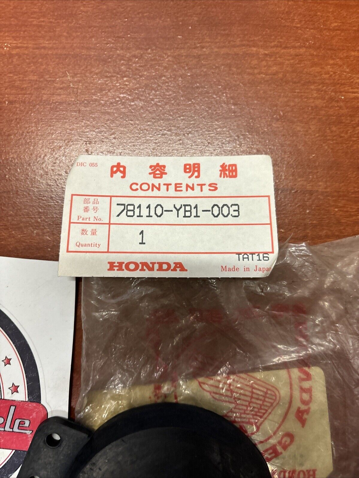 NOS Honda WT20 WT30 CHECK VALVE 78110-YB1-003 H162