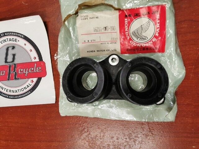 NOS Honda 1984 1985 XR200R CARBURETOR INSULATOR 16211-KK0-000 H107