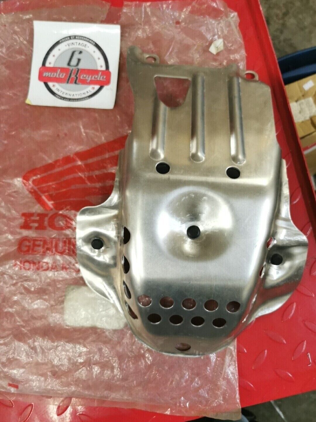 NOS HONDA XL250R 1985 - 1987 PLATE SKID ENGINE GUARD  50351-KL4-770  H41