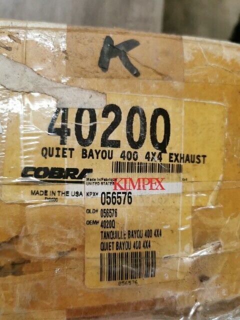 NOS COBRA KLF400 BAYOU 4X4 QUIET EXHAUST 40200