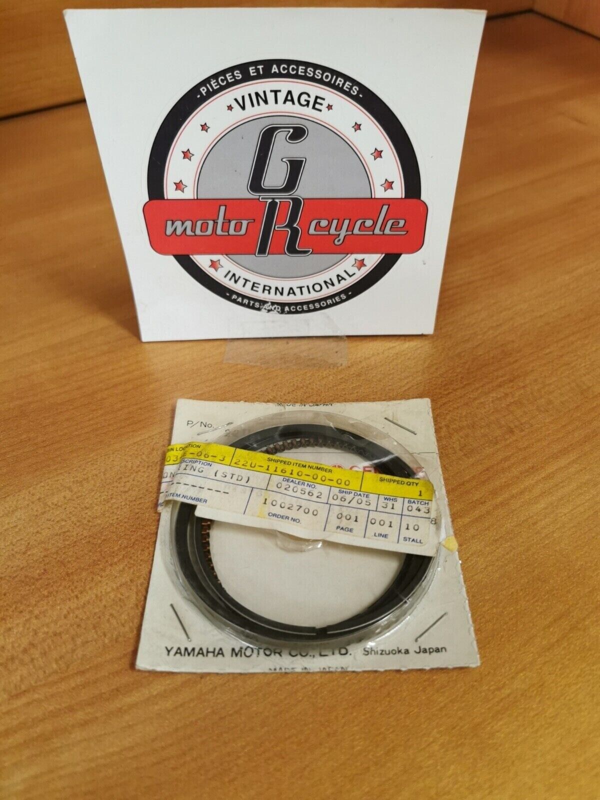 NOS YAMAHA XT225  TTR225 YTM225  1985 -2007 PISTON RING SET  29U-11610-00-00 Y48