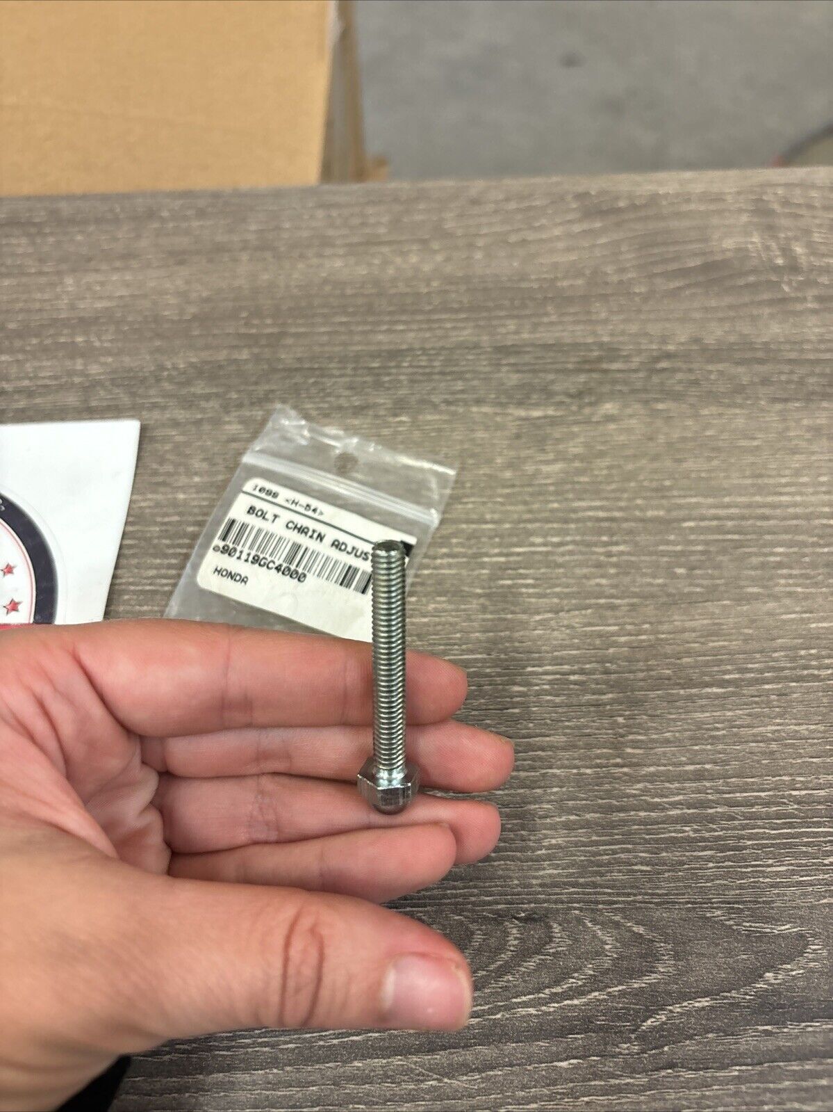 NOS Honda 1982 1983 CR80R CHAIN ADJUSTER BOLT 90119-GC4-000 H131