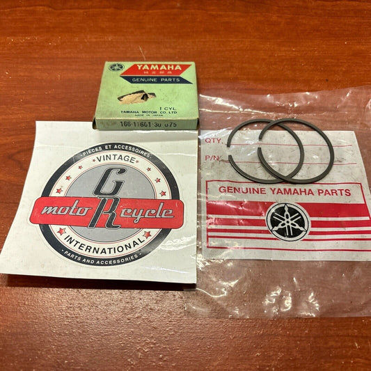 NOS Yamaha 1969 L5T 1967 1968 YL2 PISTON RING 0.75 166-11601-30-00 Y174