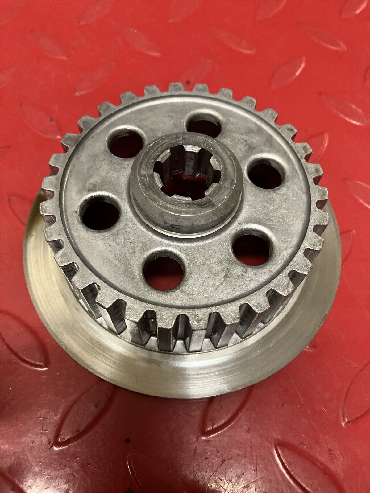 Kawasaki KDX200 1986 Clutch assembly basket hub pressure plate 1987