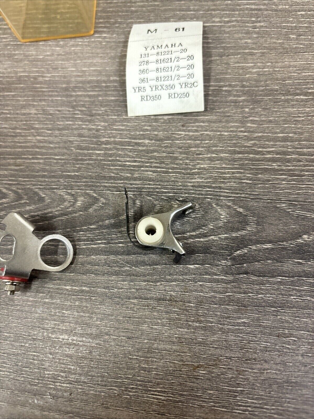NOS F.E.W. YAMAHA YR5 YRX350 YR2C RD350 CONTACT BREAKER M-61 131-81221-20-00 J62