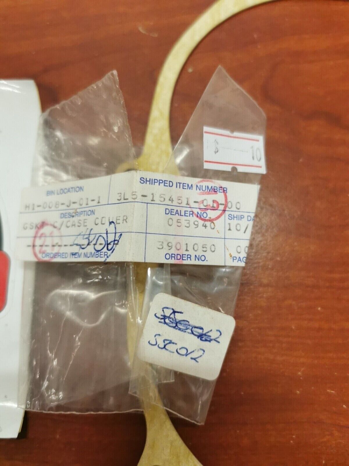 NOS Yamaha PW50 CRANKCASE COVER GASKET 3L5-15451-01-00 SUB. 3L5-15451-12-00 Y94