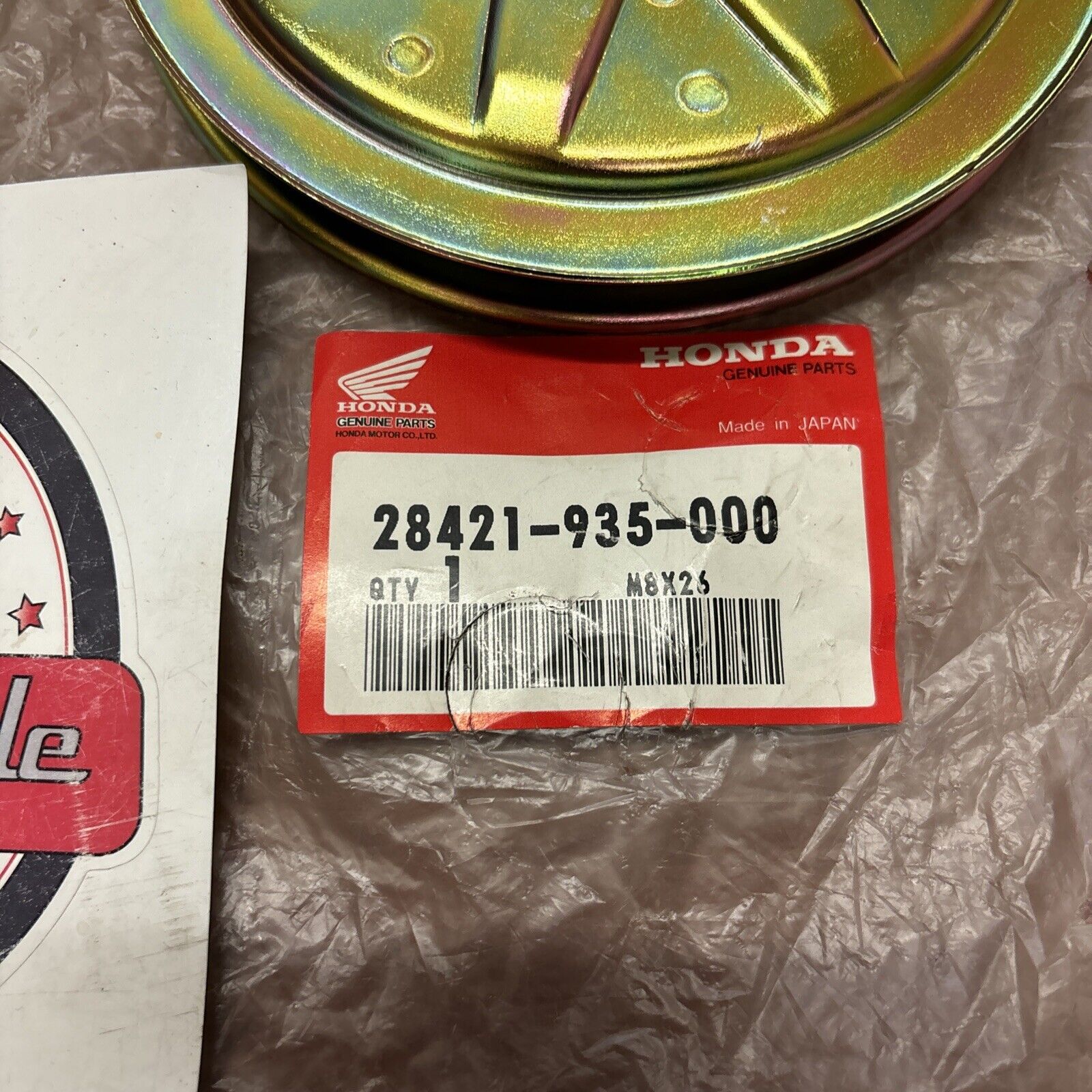 NOS Honda MARINE RECOIL STARTER PULLEY 28421-935-000 H154