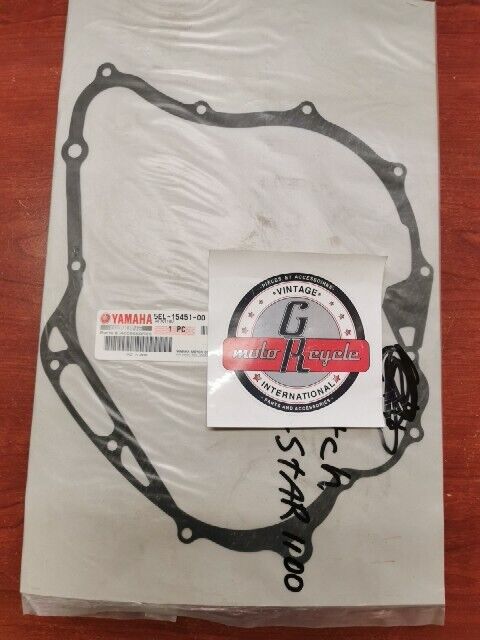 NOS Yamaha XVS11 XVS1100 CRANKCASE COVER GASKET 5EL-15451-00-00 Y102
